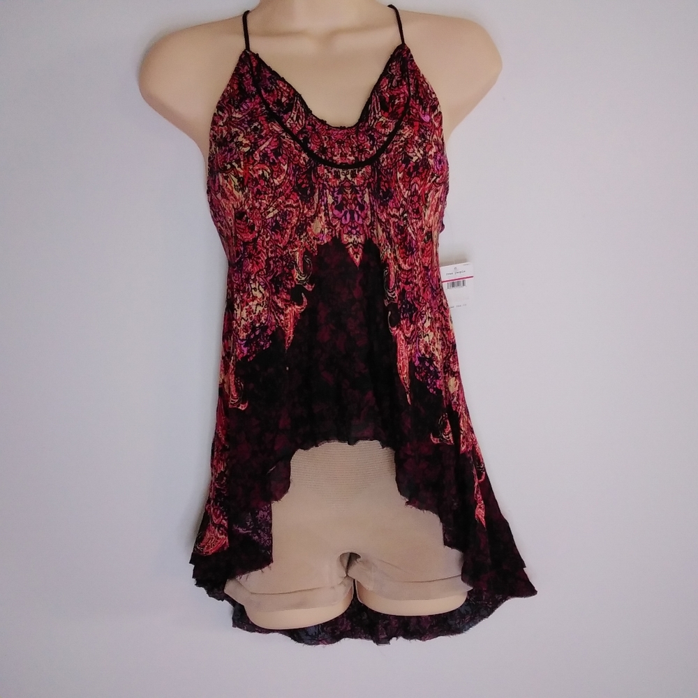 FreePeople Way You Walk Printed Cami Twilight Combo Size: XS Women's